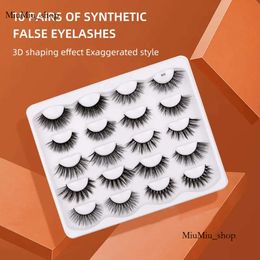 10 Pairs False Eyelashes 3D Faux Mink Lashes Handmade Dramatic Long Thick Soft Natural Wispy Fluffy Reusable Volume Eyelash Eye Makeup Tools 429