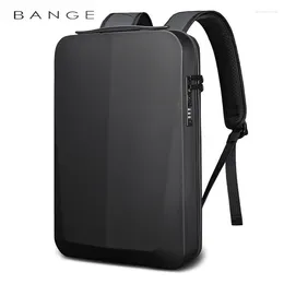 Backpack Shell Design Anti-thief TSA Lock Men Waterproof 15.6 Inch Laptop Bag Man Travel With USB Charging