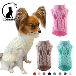 Dog Apparel High Neck Knitting Sweater Warm Pet Clothing In Autumn And Winter Cat Vest Chihuahua