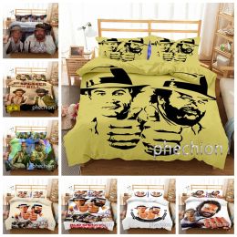 sets Bud Spencer Terence Hill 3D Printed Cover Set Twin Full Queen King Size Bedding Set Bed Linens Bedclothes for Young K158