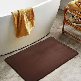 Carpets 1PC Silicone Bath Mat Super Absorbent Memory Foam Carpet Non-Slip Shower Bathroom Rug Soft Living Room Bedroom Decorative