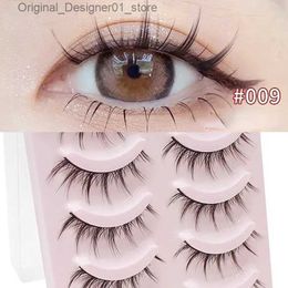 False Eyelashes 5 pairs of new natural comics soft eyelashes thick eyelashes fake eyelashes comics daily dates makeup eyelashes Wispy Q240425