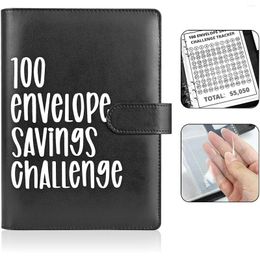 Envelope Challenge Binder Pu Leather 52 Week Money Saving Budget For Budgeting Planner &