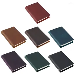 A5/A6/A7 Binder Notepad Loose-leaf Leather Notebook Lined For Travel Journal