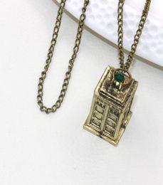 Exquisite DOCTOR WHO Necklaces Tardis Telephone Booth Police Box Retro Pendant Necklace Men Women Telephone Booth Necklace9966297