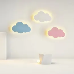 Wall Lamp Modern Colourful Cloud Lamps For Baby Children's Room Boy Girl Lovely Cartoon LED Light Living Bedside Indoor Ligh