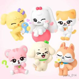 Stuffed Plush Animals Kpop IVE Cherry Plush Kaii Cartoon Jang Won Young Plushies Doll Cute Stuffed Toys Pillows Home Decoration Gifts