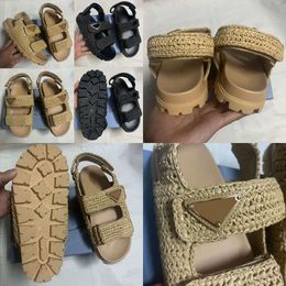 Raffian Woven Sandals Natural 1X440N Sporty Enhanced Woven Fabric That Evokes Summery Mood Giving Design Unique Touch Hook and Loop Straps Original Quality