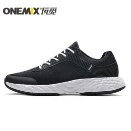 Boots ONEMIX Men Running Shoes Marathon React Breatahble Running Shoes Athletic Trainers Sports Shoes Outdoor Women Walking Sneakers