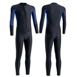 Sweaters HOT 3mm Wetsuit Long Sleeve Hooded Neoprene Submersible For Men Keep Warm Waterproof Diving Suit Zipper Full Wetsuit