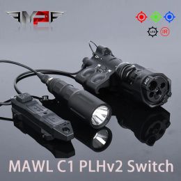 Lights MAWL C1+ Metal Tactical CNC Red Green Blue IR Laser Modlit PLHV2 1000/1300 Lumens Flashlight Airsoft Weapons Reconnaissance