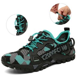 Açık kaymaz yürüyüş ayakkabıları erkekler nefes alabilen plaj wading ayakkabı eğitim spor ayakkabılar boyutu 36-47 kadınlar için ayakkabı Caminhadas trekking 240415
