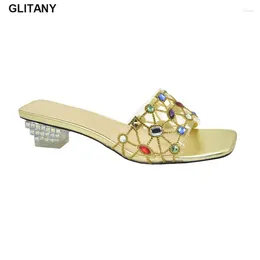 Casual Shoes Elegant Rhinestone Women Clear Heels For Transparent Wedding Bride Luxury Designers