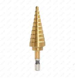 Titanium Step Cone Drill Bit Hole Cutter 420MM HSS 4241 For Sheet Metal Wood Drilling Tools9154703