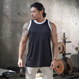 Men's Tank Tops Sleeveless Waistcoat T-shirt Vest Mesh Breathable Stretch Men