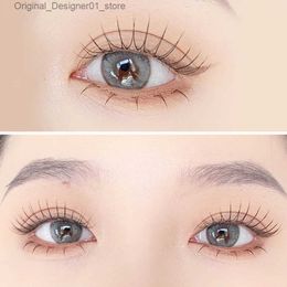 False Eyelashes New Fairy U-shaped false eyelashes 5 pairs of reusable extended transparent and dry Korean eye makeup Q240425