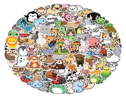 100Pcs Cute Animal Stickers For Skateboard Laptop Luggage Bicycle Guitar Helmet Water Bottle Decals Kids Gifts1294921