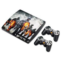 Stickers Vinyl Skin cover For PS3 slim vinyl sticker console and controller decal