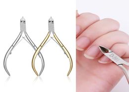 Stainless Steel cuticle scissors Toenail Nipper Cutter Plier Manicure Tool Gold silver color4261791