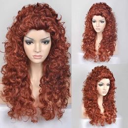 and style Latin fluffy human small wool hair cover bubble faced European American long curly hai