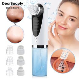 Electric Small Bubble Blackhead Remover Skin Care Water Cycle Pore Acne Pimple Removal Vacuum Suction Nose Cleaner Tool 240422