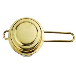 Gold Tone Stainless Steel Folding Tea Infuser Basket Portable Infuser for Teapot or Cup ZZ