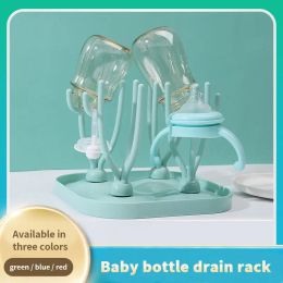 Feeding Baby Bottle Rack Foldable Baby Bottle Cleaning Dryer Drainer Baby Pacifier Feeding Cup Holder Detachable Storage Nipple Shelf