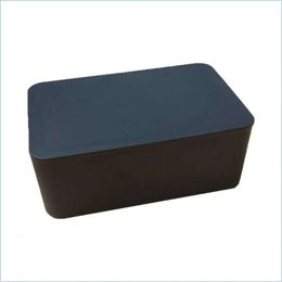 Scatole di distributore di tovaglioli tovaglioli Custodia per supporto bagnato con coperchio Black Dust Dust Dust Tissue Box per il negozio di home office pesante Enoug dh0or