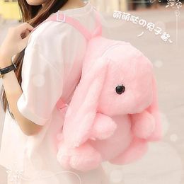 Backpack Cute Furry Plush Doll Stuffed Kids Animal Lolita Bag Long Ear Plushie Toys