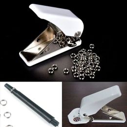 Darts 1PC Professional Dart Flight Hole Puncher Punch with 50pcs Shaft Metal Ring