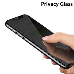 Privacy Tempered Glass For iPhone 11 Pro Max XS X 7 8 Plus 6 6s 5 Dark Clear Screen Protector AntiSpy No Package7168545