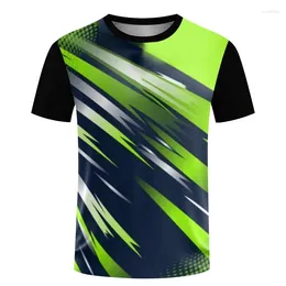 Men's Polos Summer Quick Drying T-shirt Customised Competition Uniform Ultra Thin Running Badminton Training For Men And Women