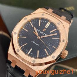 AP Timeless Wrist Watch Royal Oak Series 15400OR.OO.D002CR.01 Rose Gold Mens Automatic Mechanical Sports Watch