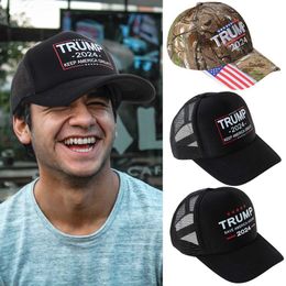 Wide Brim Hats Bucket Hats Trump 2024 US Flag Baseball Hat Trump Cotton Hat Adjustable Camo Trump Supporter Hat 240424