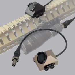 Lights Tactical UN Hot Button Pressure Remote Switch For SureFire M300 M600 Flashlight DBALA2 PEQ15 Laser Switch 2.5mm Fit 20mm Rail