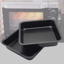 new 1PC Nonstick Pans Square Cake Pan Metal Bread Baking Mold Microwave Oven Baking Tray Bakeware Kitchen Accessories Tool for Baking Mold