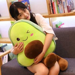 Stuffed Plush Animals New Cute Avocado Plush Toy Doll Childrens Sleeping Pillow Large Doll Holiday Gift Kaii Creative Fruit Rag Doll Cushion