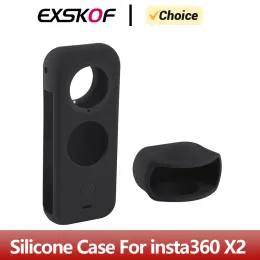 Accessories For Insta360 ONE X2 Silicone Protective Case Waterproof Dustproof Dropproof Body Protective Case Lens Protective Case