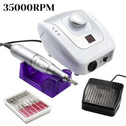 Drills Professional Electric Manicure Machine Portable for Travel Nail Drill Nail File Salon Set Milling Cutter with Nails Accessories