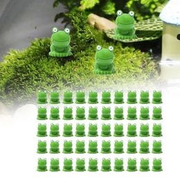 Garden Decorations 50Pcs Frog Figurines Decor For Christmas Gift Flower Pot Fence