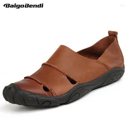 Casual Shoes Men's Hollow-out Summer Breathable Businessman Soft Lightweight Footwear