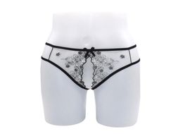 3PcsLot Sex Toys for Women Lace Transparent Panties Hollow Out Open Crotch Sexy Thongs Low Waist Erotic Lingerie9456453