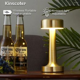 Table Lamps Touch Led Rechargeable Lamp Creative Restaurant Bar Tea Outdoor Night Light Decorative In Living Roo