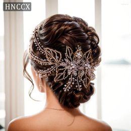 Hair Clips HNCCX Wedding Rhinestone Hairpin Elegant Bridal Ornaments Bridesmaid Alloy Piece Woman Party Headwear CP254