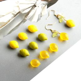 Dangle Earrings Stylish Lemon Shaped Citrus Adornment Ear Hooks Rings Ornament E0BE