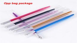 Tamax TP005 Semi Permanent Makeup Microblading Needle Pen Embroidery Tattoo Handmake Pen For Eyebrow Lips Flex Round Blades2617128