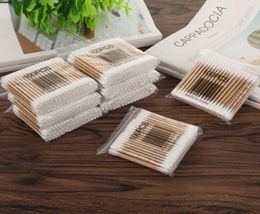 1000pcs 10 packs Bamboo Cotton Buds Cotton Medical Tampons Cleaning Ears Wood Sticks Makeup Health Tampons Cottonete Focallure4484905