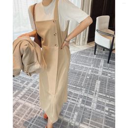 Casual Dresses 2024 Strap Sleeveless For Women Party Robe Y2k Clothes Oem Elegant Evening Collection Skirts Long Korean Style Slim