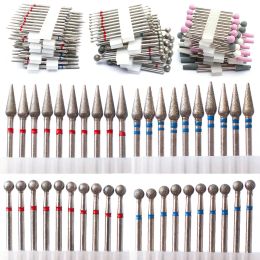 Bits 10pcs Nail Drill Bits Sets Flame Cutter Pedicure Electric Manicure Drills Files Cuticle Remove Tools Accessories