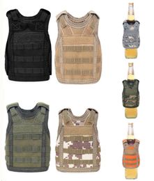 Military Mini Tactical Premium Beer Koozie Molle Vest Beverage Cooler Wine Bottle Cover Holder Hunting Vests C190415014549893